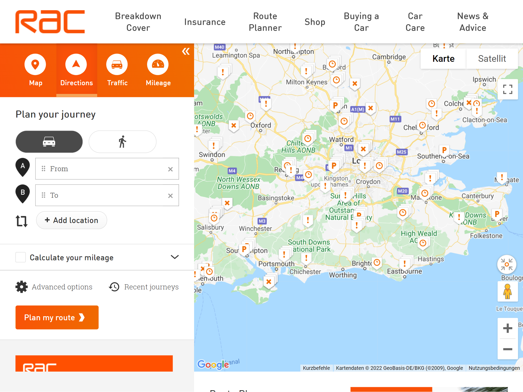 cement Afbrydelse Republikanske parti ᐅ RAC Route Planner & Finder | Get Driving Directions & Maps